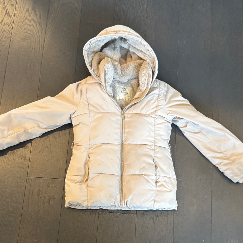 Abercrombie & Fitch Cream Puffer Jacket